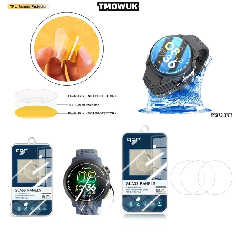 

9H Hardness Tempered Glass Screen Protector For Coros PACE 2 3 42 46 MM APEX 2 Pro VERTIX 2 2S Smart Watch HD