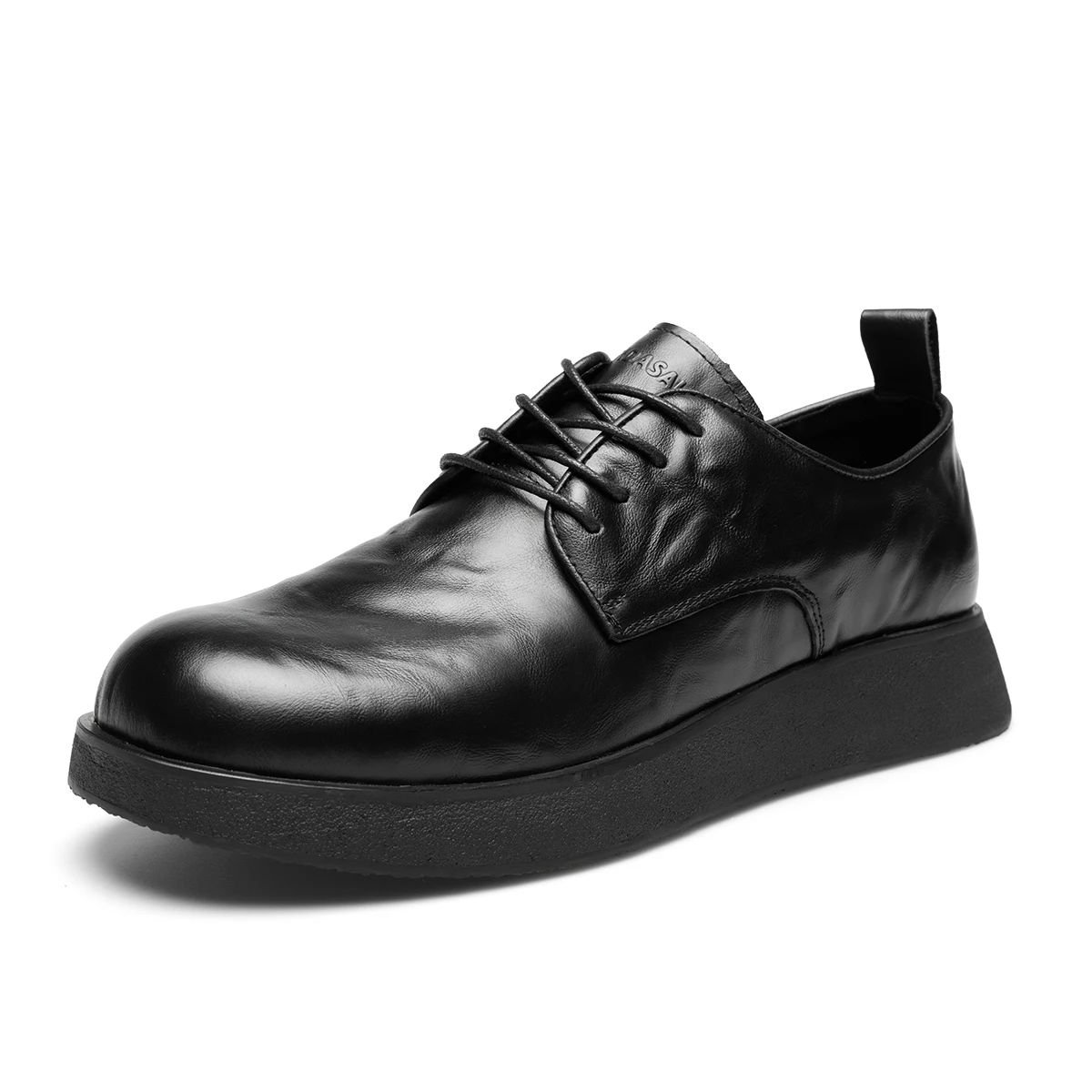 

Leather shoes men's autumn breathable workwear big toe shoes British round toe business black versatile trendy shoes 230713