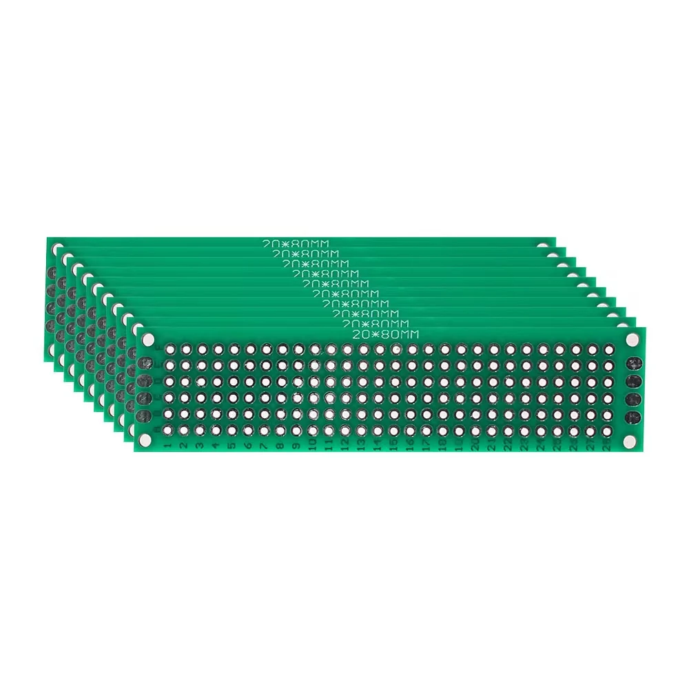 

5 шт. универсальная двухсторонняя печатная плата 2x8-7x9 см, полосатый щит, прототипинг, электронный комплект «сделай сам», печатная плата и печатная плата