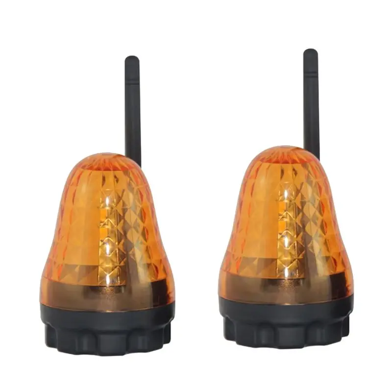 2 Pieces For Automatic Gates Garage Door Rolling Shutter AC12-265V Universal LED Warning Beacon Light Alarm Signal Lamp