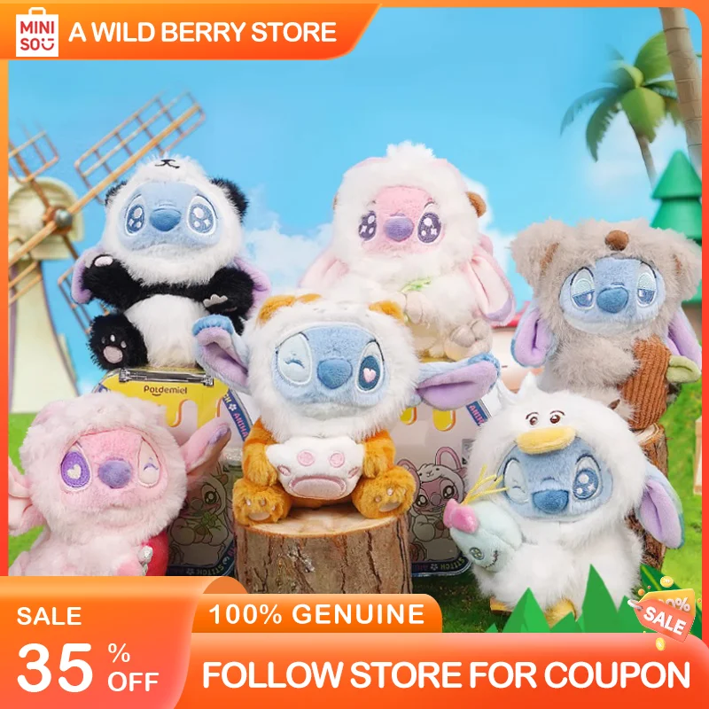 

Disney Stitch плюшевая кукла Mystery Box Kawaii фигурка слепая коробка Коллекционная игрушка милая сумка-брелок подарок для девочек и женщин