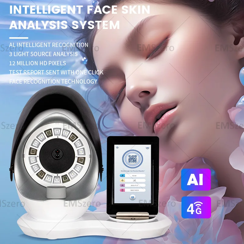 

2024 New Design Portable Facial Smart Skin Analysis System Intelligence 3D Magic Skin Tester Analyzer Beauty Machine