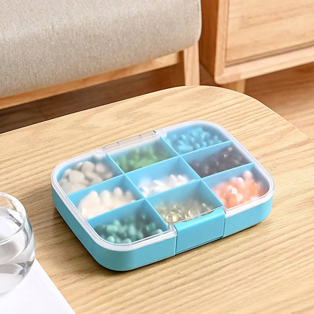 

Portable Pills ganizer Box Multi Grids Large Capacity Travel Case for Storing Tablets Medication Dispenser Container Pill Box