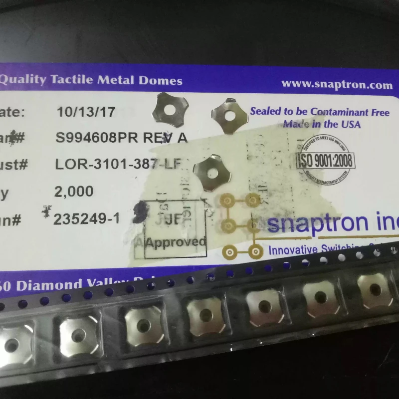 

10PCS/LOT LOR-3101-387-LF Metal Shrapnel for Pots and Pans