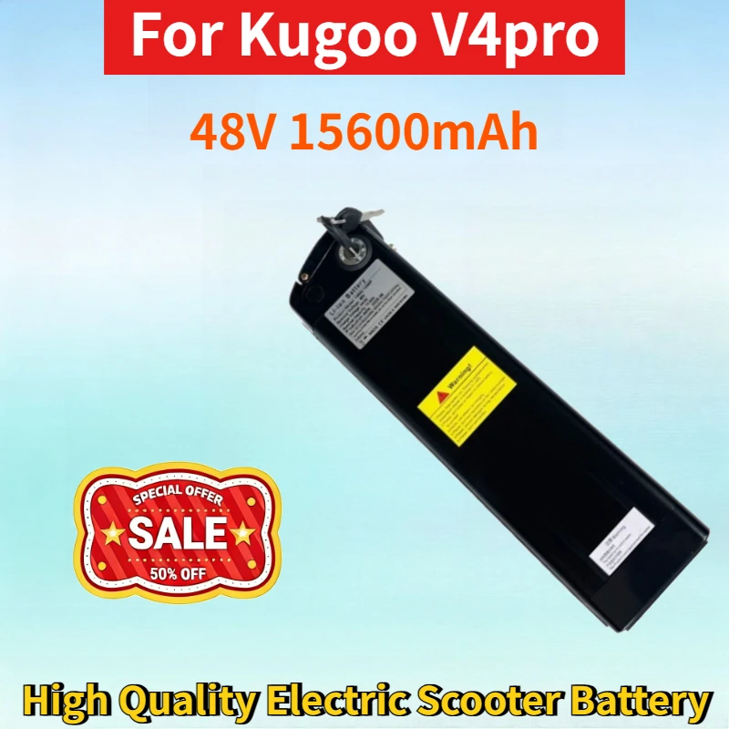 Newest 13S6P 48V 15600mAh Rechargeable Lithium-ion Battery for Kugoo V4pro High Quality Electric Scooter Replacement Battery