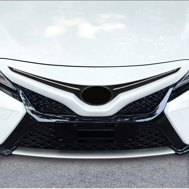 

Для Toyota Camry XV70 2018 ~ 2023 автомобильный передний бампер, воздухозаборник, вентиляционная решетка, декоративный комплект, внешние полоски кузова, модифицированные аксессуары
