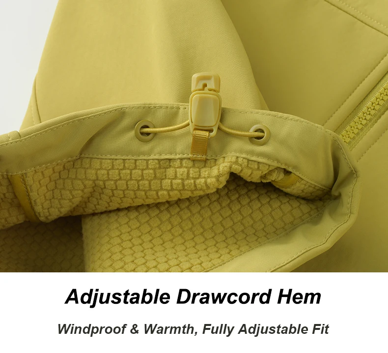 EUMERGX Herren Damen Wasserdichte Softshell-Jacke mit Innenfleece Warme Windjacke Unisex Wander- Kletter- Trekking-Outdoor-Regenjacke – Detail 19
