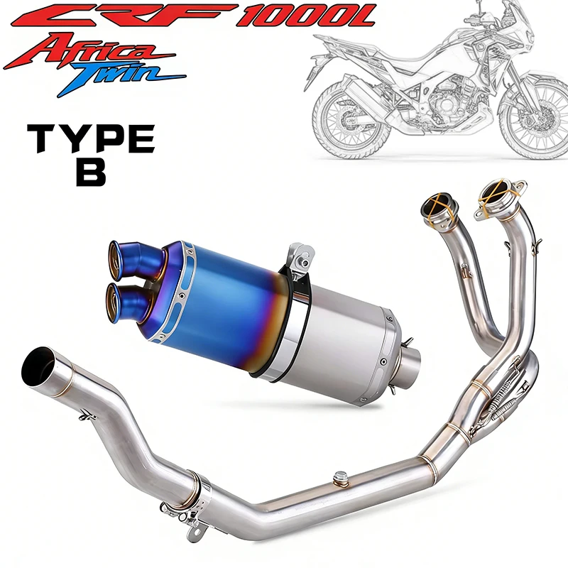Full System Motorcycle Exhaust muffler escape moto FOR CRF1000L AFRICA TWIN crf1000 CRF1000L ADV SPORTS 2016-2019