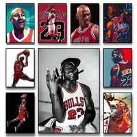 Michael Jordan Basketball Player Canvas Poster Print  Wall Art for Living Room Bedroom Bar Restaurant Cafe  Home Decor