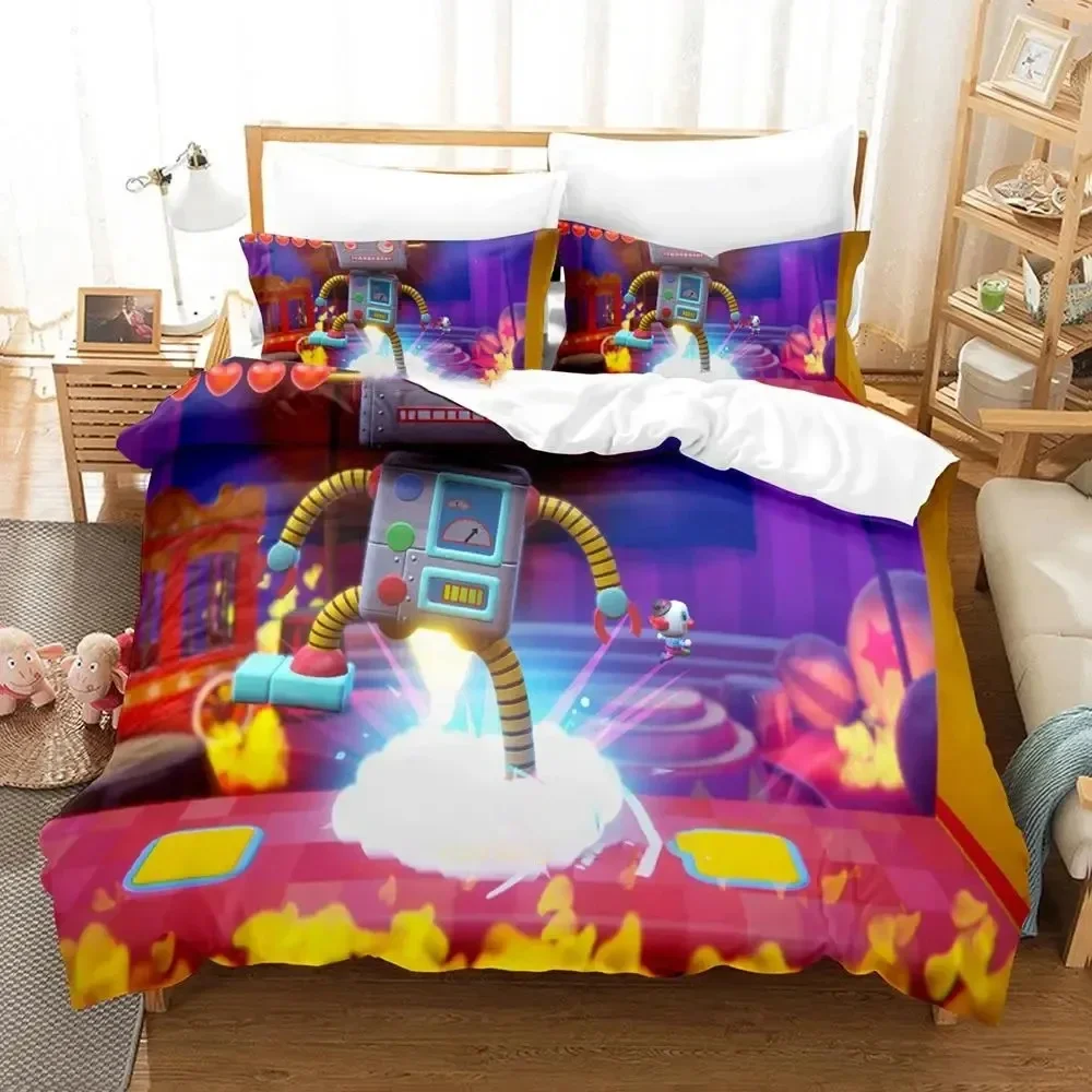 

Cartoon Game Ayo the Clown Duvet Cover Bed Set Quilt Cover Pillowcase Comforter king Queen Size Boys Adult Bedding
