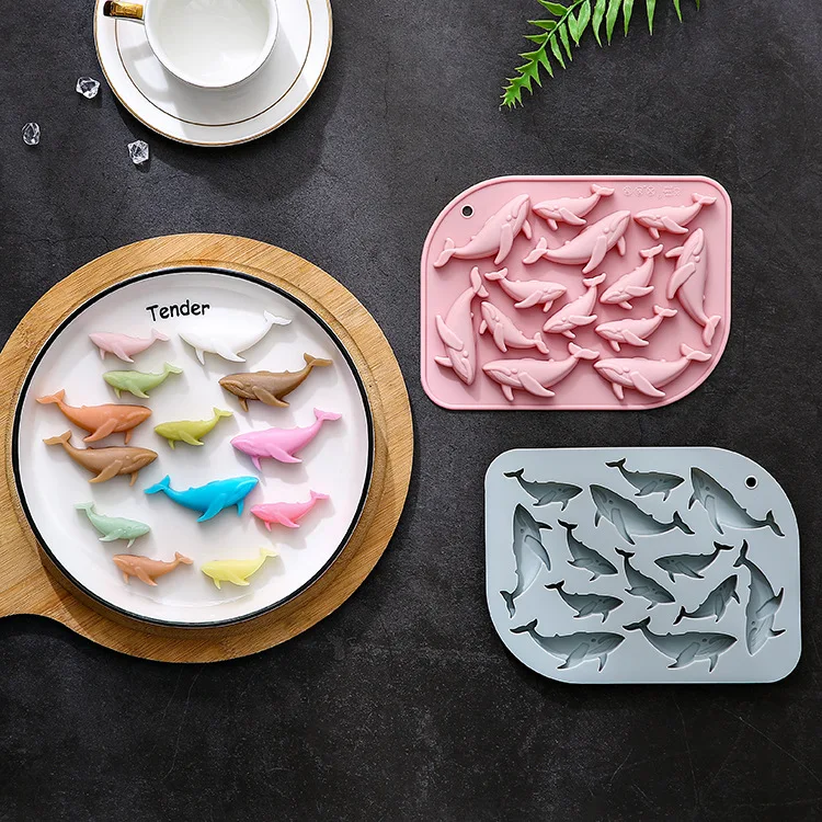 13-gaats siliconen mal met walvisvormen in verschillende maten bakgereedschappen ijsrooster chocolade cakevorm taartdecoratie accessoires