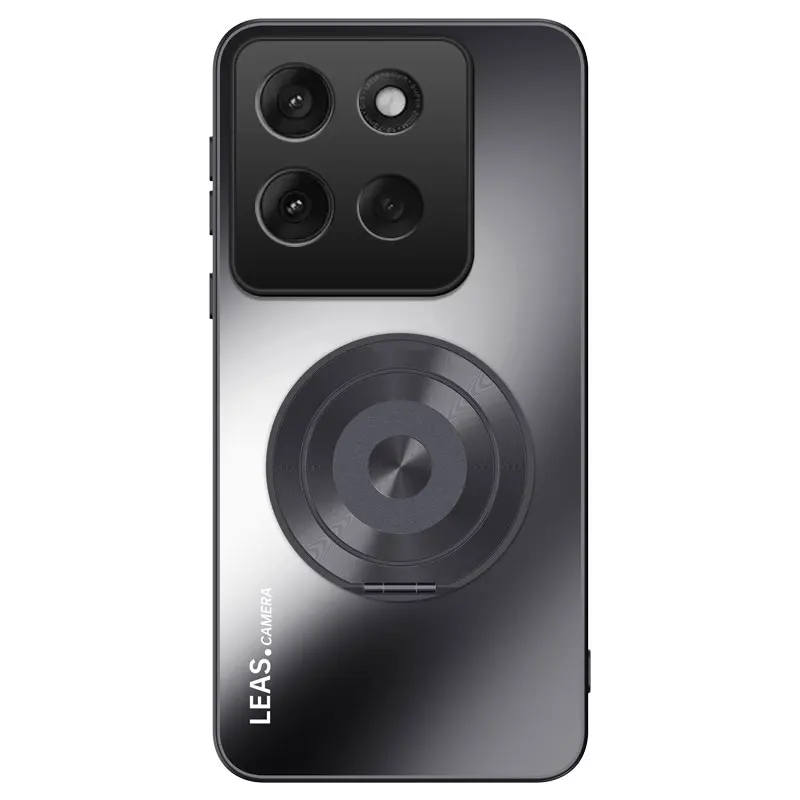 Frosted Soft Matte Stand Magnetic Car Phone Case for Motorola Moto G56 G86 ShockProof Back Protect Cover Coque Moto G56 G86