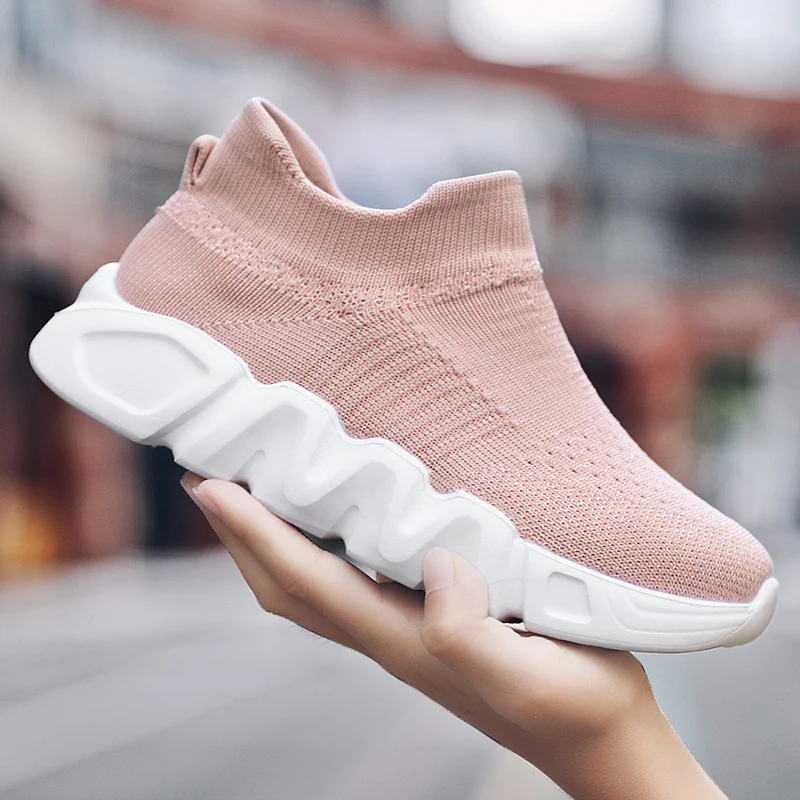 New Kids Sock Shoes Knitted Fashion High Top Sneakers for Boys Girls Casual Sport Sock Sneakers Children Tennis Shoes