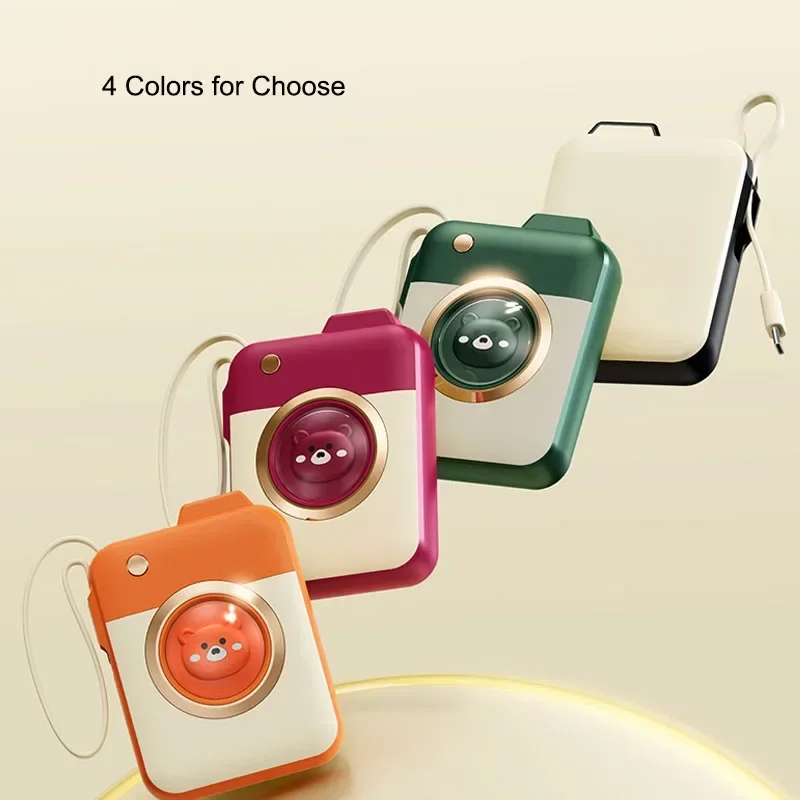 For IPhone 15 Xiaomi Power Bank 20000mAh 22.5W Fast Charging Mini Powerbank with Type C Cable Portable External Battery Charger