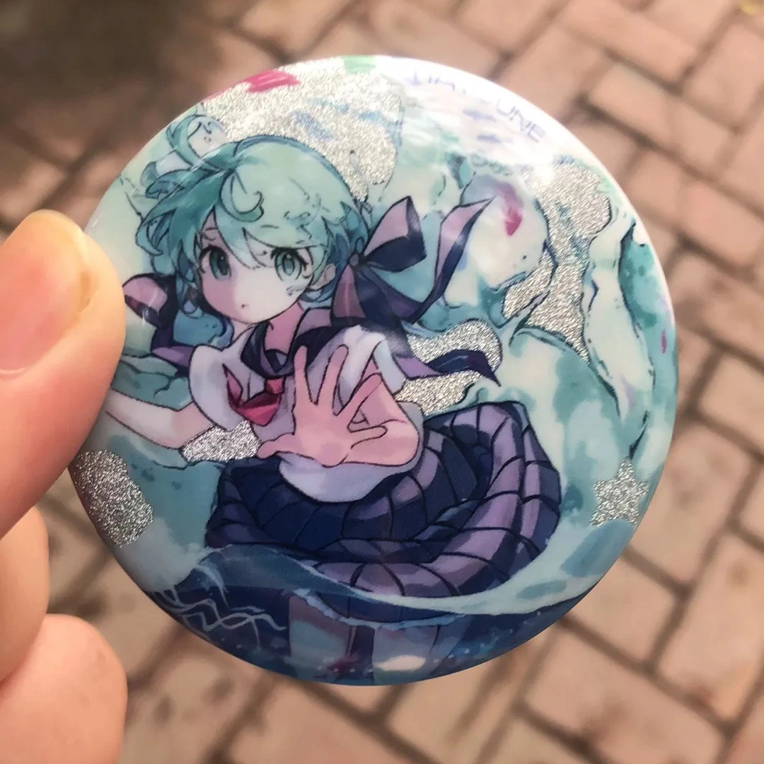 Hatsune Miku Badge Hatsune Miku Project Diva Anime Peripheral Cute Originality Knapsack Clothing Decorate Brooch Collection New