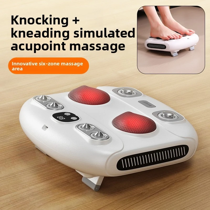 

Массажер для ног с функцией разминания стоп, автоматический массажер для икр и стоп, домашний массажер с функцией горячего компресса для расслабления мышц.