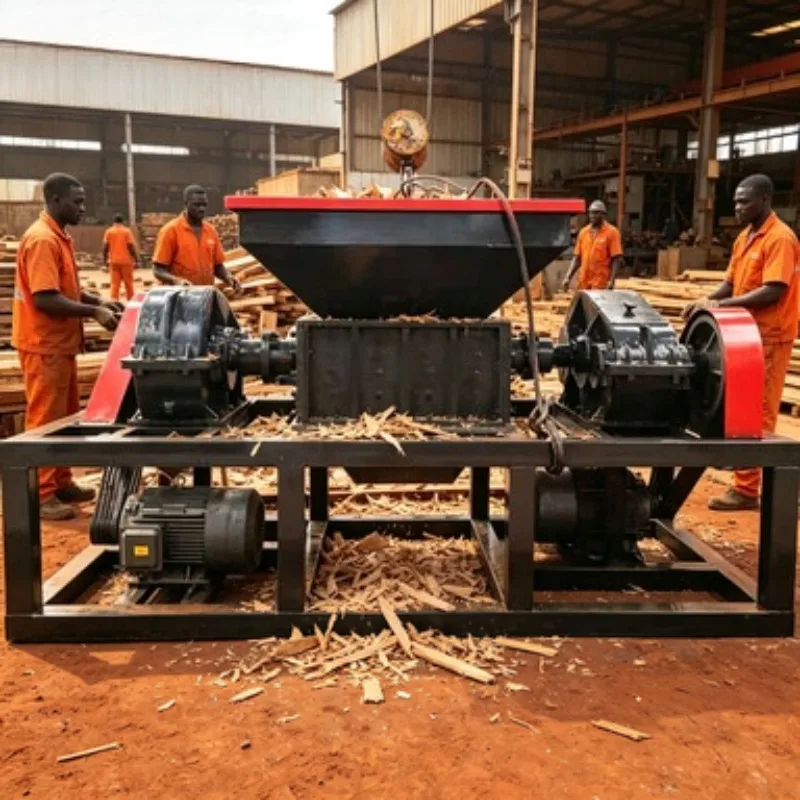 Industrial Grade Wood Crusher Chipper Shredder For Timber And Logs