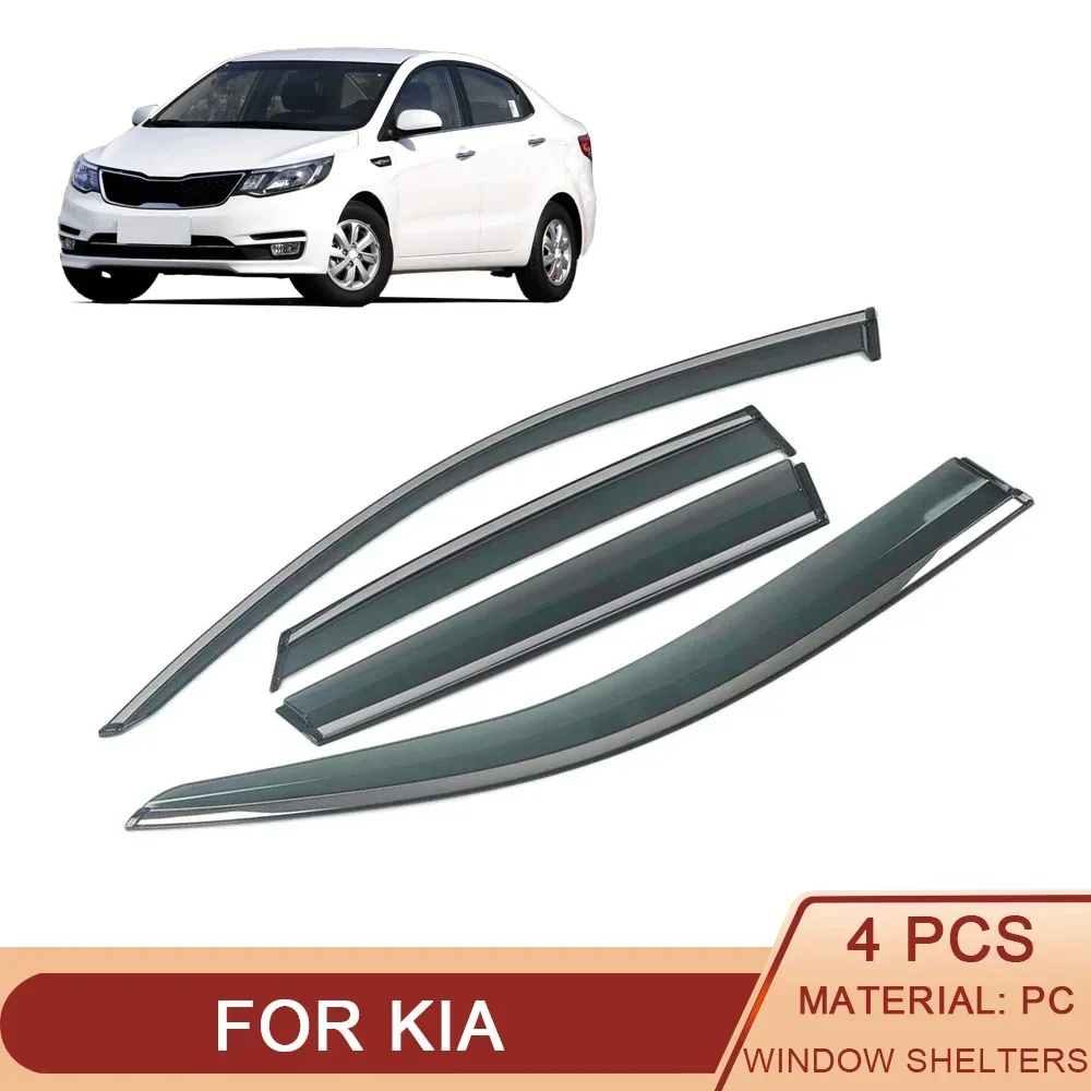 For KIA Cerato FORTE K3 RIO K2 Cadenza K7 SPORTAGE KX5 OPTIMA K5 Car Window Sun Rain Shade Visors Shield Shelter Wind Deflectors