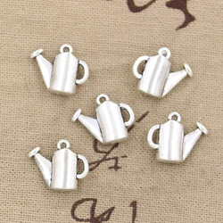 20pcs Charms Watering Can Gardening 13x16mm Antique Silver Color Pendants DIY Crafts Making Findings Handmade Tibetan Jewelry