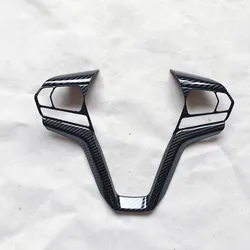 For Isuzu D Max Dmax RG 2020 MU X Mux RJ 2021 2022 2023 2024 Steering Wheel Cover Trim Interior Accessories Frame Decoration
