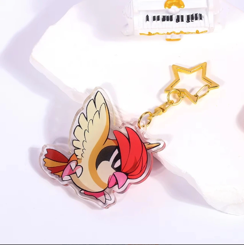 أنيمي سلسلة مفاتيح مصنوعة من الأكريليك حقيبة السيارة قلادة البوكيمون Cubone Charmander Charmeleon Charizard Flareon Vulpix Pidgeot Moltres Moltres