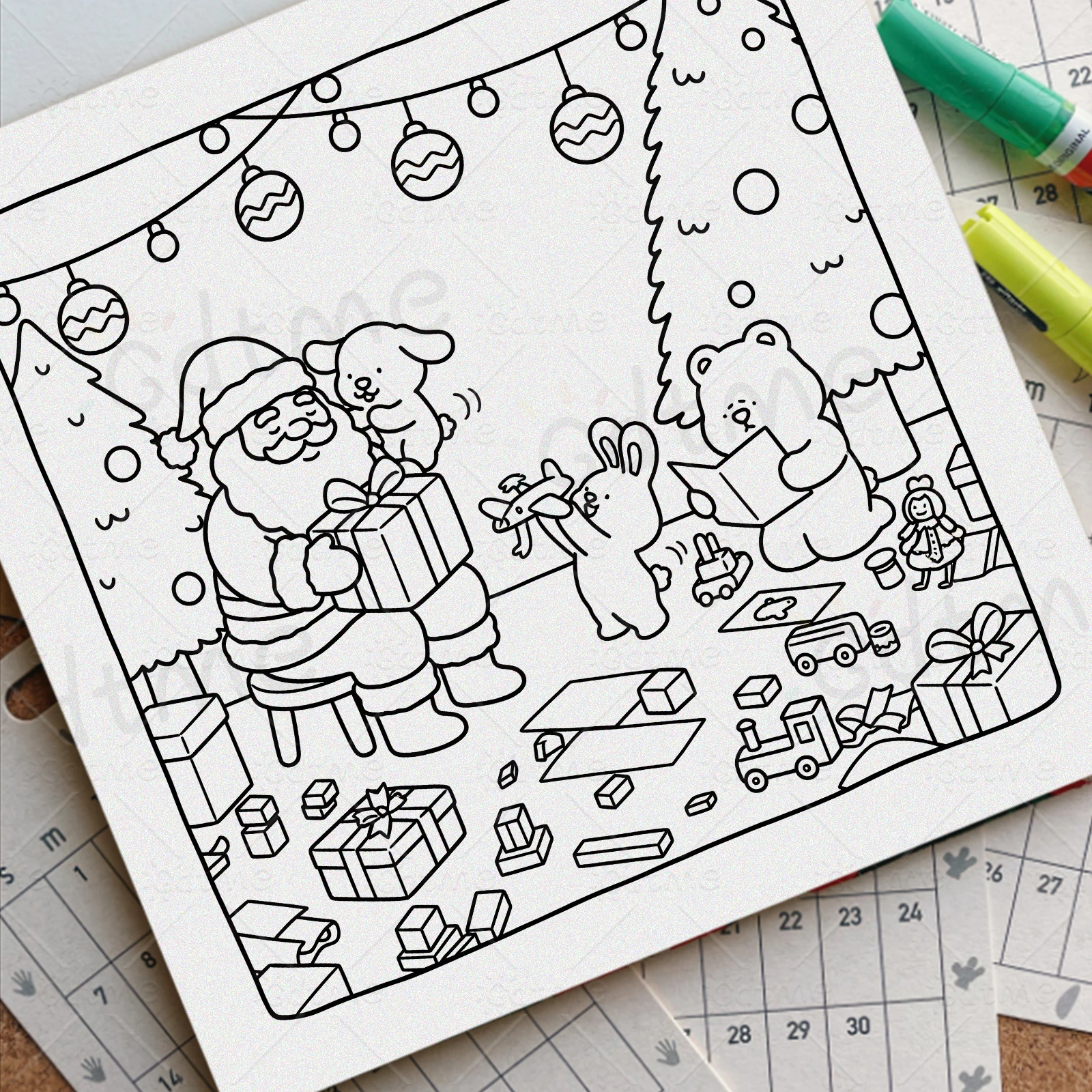 كتاب تلوين مريح لعيد الميلاد: مثالي لمتعة عقلي! الوالدين المثالي - الترابط / لون غامر. لعيد الميلاد والعطلات #4