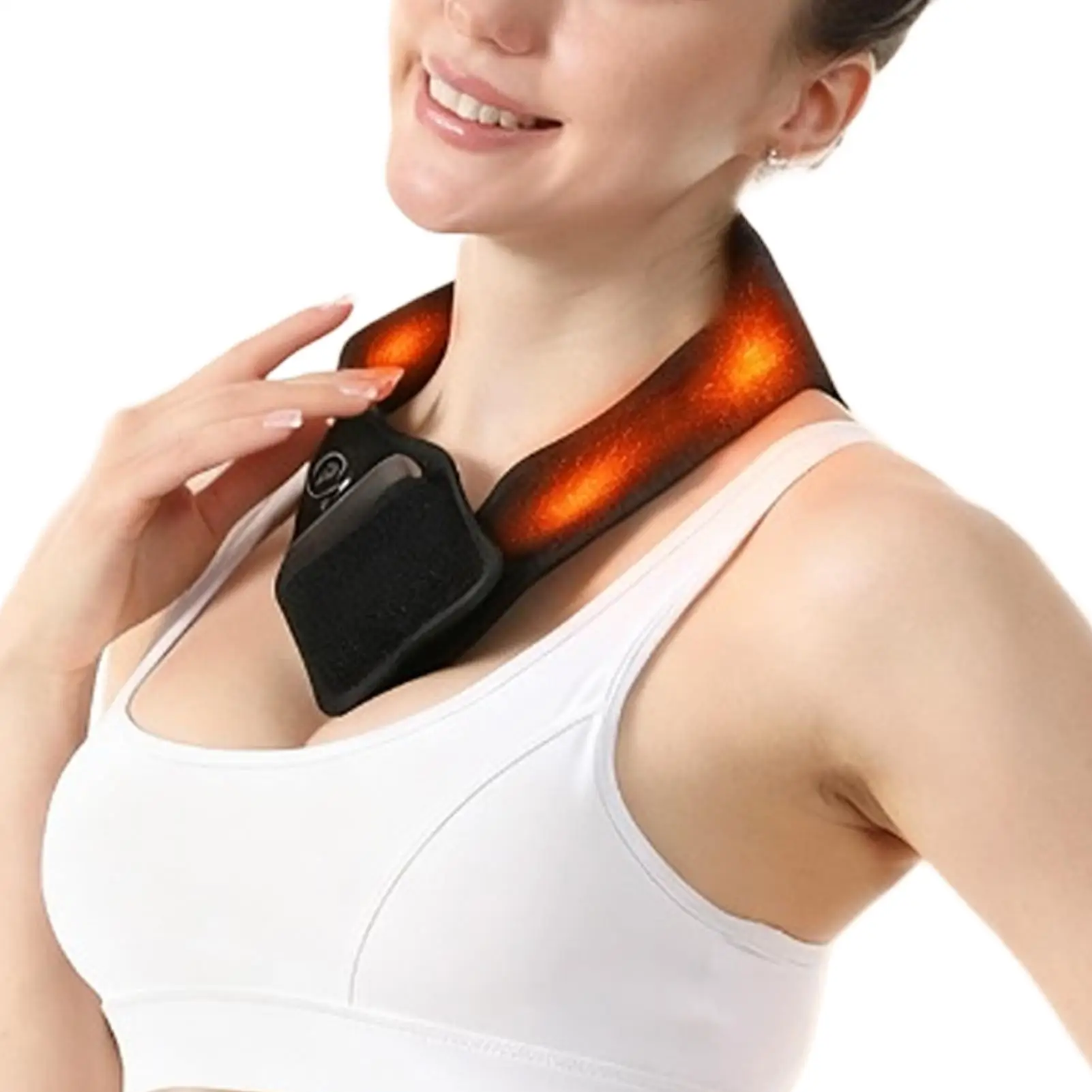 

3-Temperature USB Heated Neck Wrap Wearable Heating Pad For Muscle Relaxation, for Women, Teens, Elderly At Home