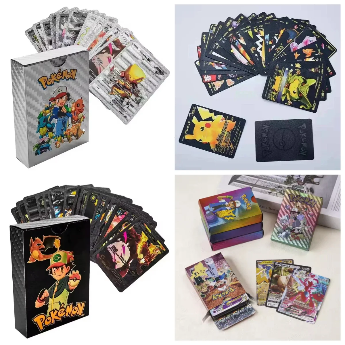 

НОВЫЕ 55 шт. карты из золотой фольги, английские Vmax GX, аниме, игровая карта, детская коллекция, подарочные игрушки