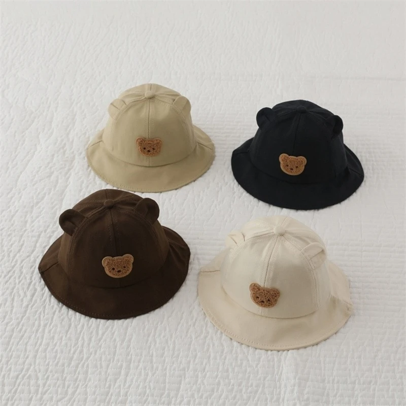 Baby Fisherman Hat Newborns Bucket Hat Sun Protective Newborns Hat Cotton Blend Newborns Hat for Spring & Summer Outings A2UB