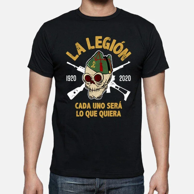 Spanish Legion Militarie Fan Gifts Printed T Shirt Unique O-Neck Summer Short Sleeve Casual Men T-shirt Streetwear Ropa Mujer