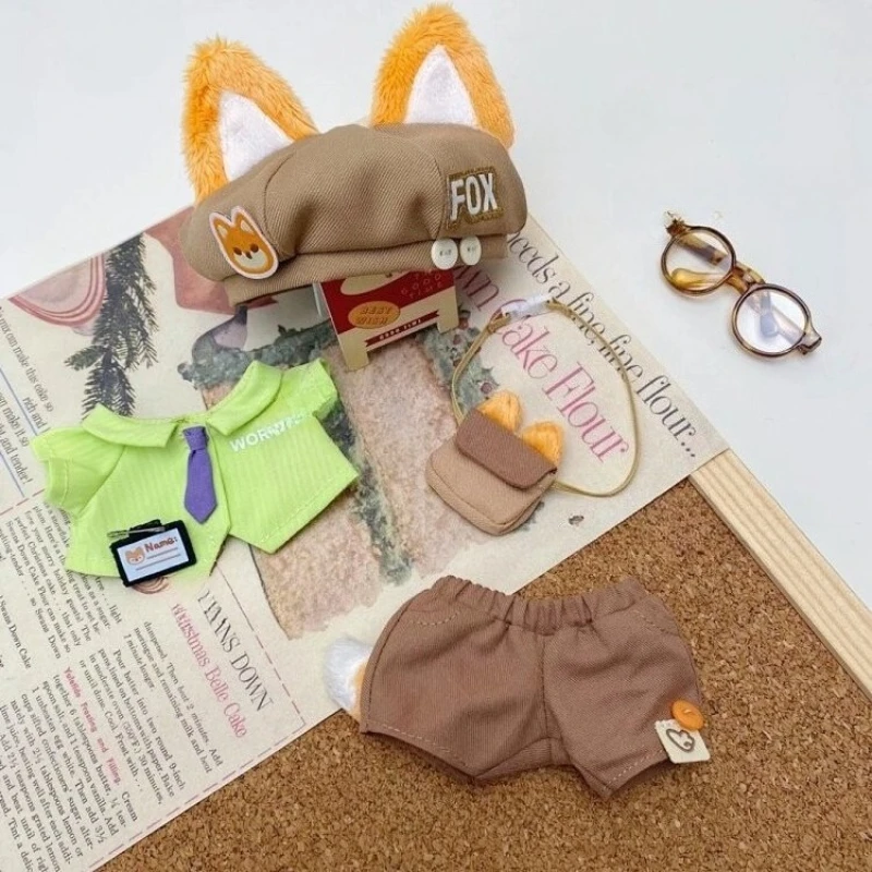 Labubu Puppenkleidung – Rabbit & Fox Tide Play Ersatz 17 cm Labubu Generation Drei Generation Vinyl-Plüschpuppenset