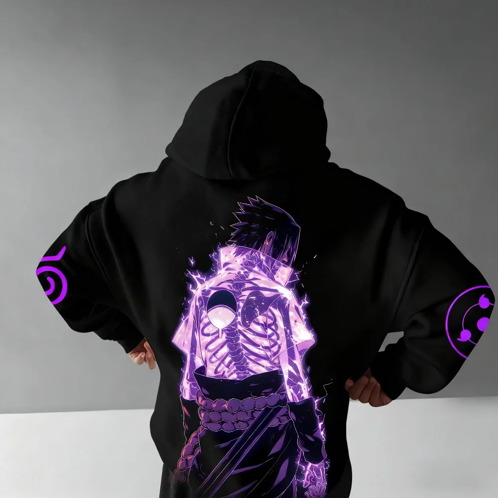 Naruto Sudadera con capucha informal deportiva transpirable y cómoda con estampado 3D para adultos, niños, hombres y mujeres