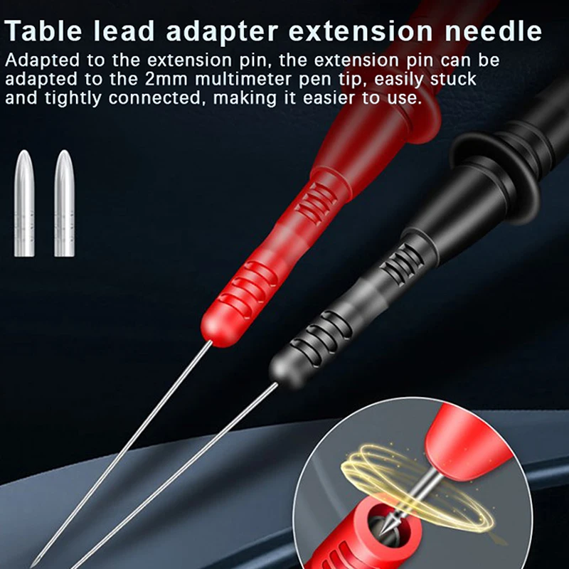 PT2003 1 Pair Universal Multimeter Test Probe Tip Test Lead Extention Piercing Needle Tip Probe Detachable Accessories