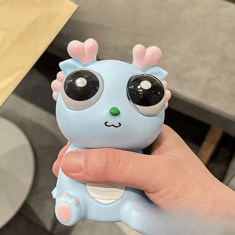 Creative Exploding Eye Dragon Squeeze Toys Vent Emotions Funny Stress-Relieving Toys Alleviate Depression Release Stress Toys