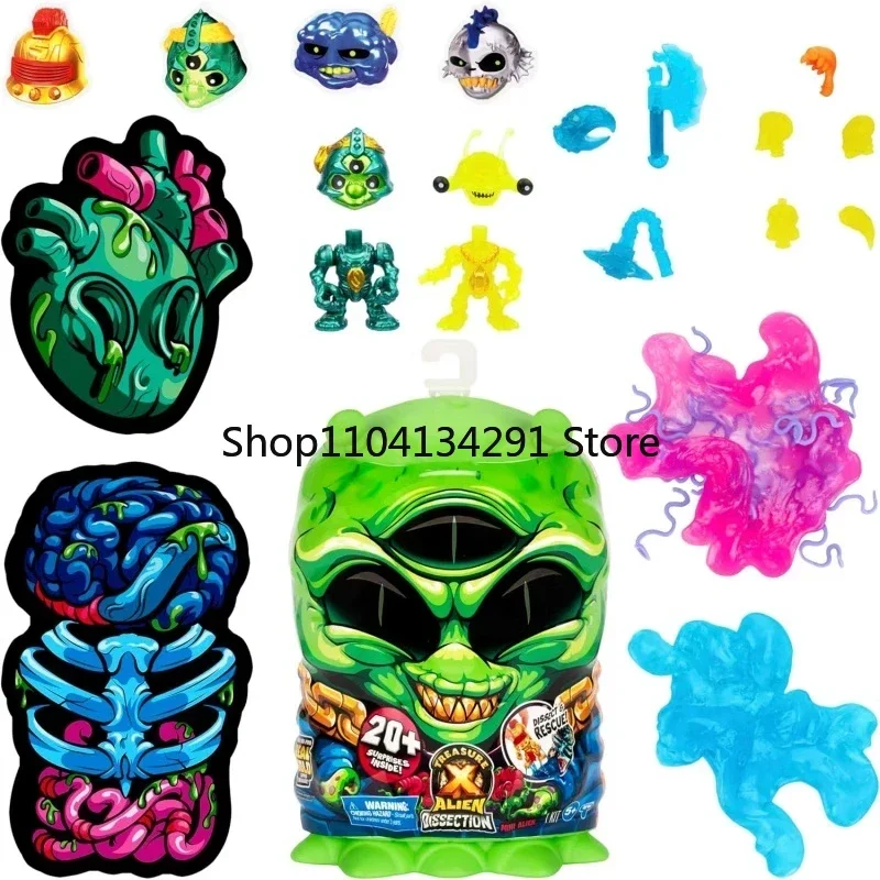 Original mistério caçador de tesouros alienígena autopsia surpresa caixa cega presente das crianças série colecionável brinquedo estatueta