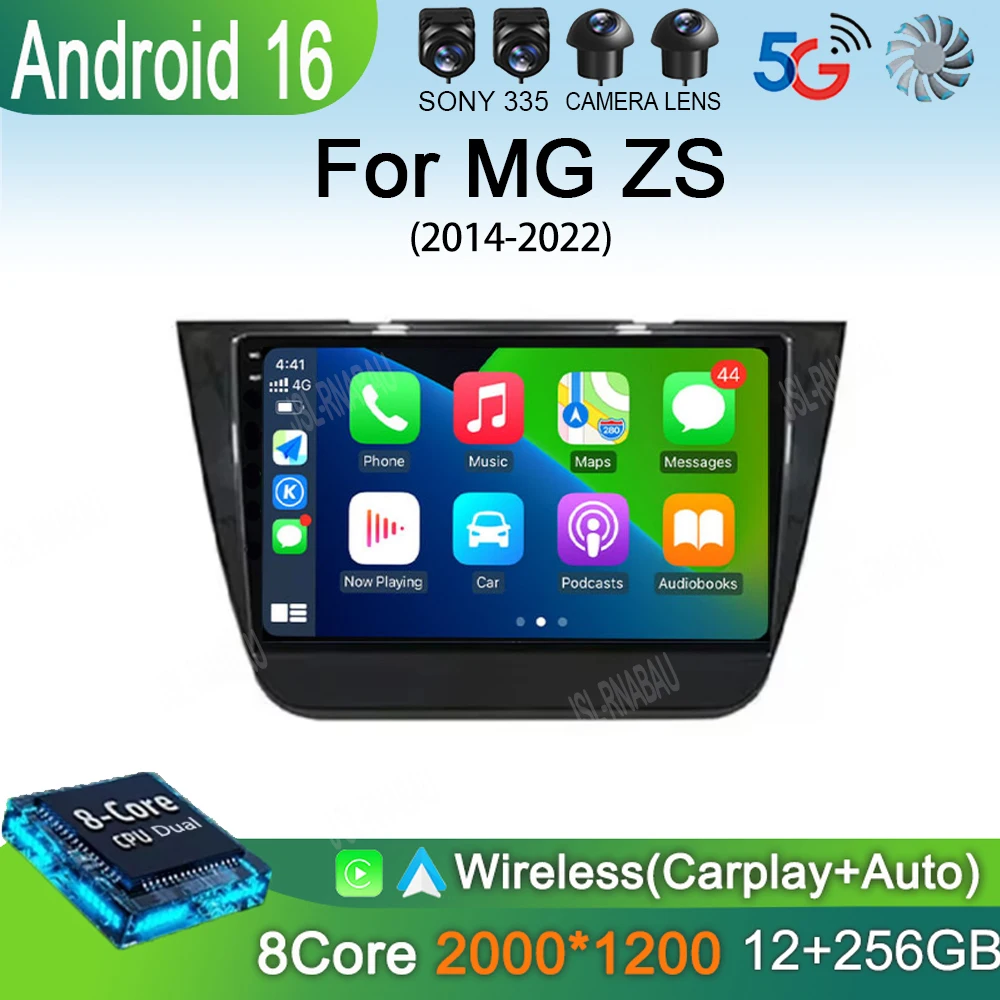 

Автомагнитола Android 16 с Carplay для MG ZS 2014-2022: мультимедийный видеоплеер, стерео, Bluetooth, Wi-Fi, 4G+Wi-Fi, GPS-навигация, DVD-проигрыватель, головное устройство