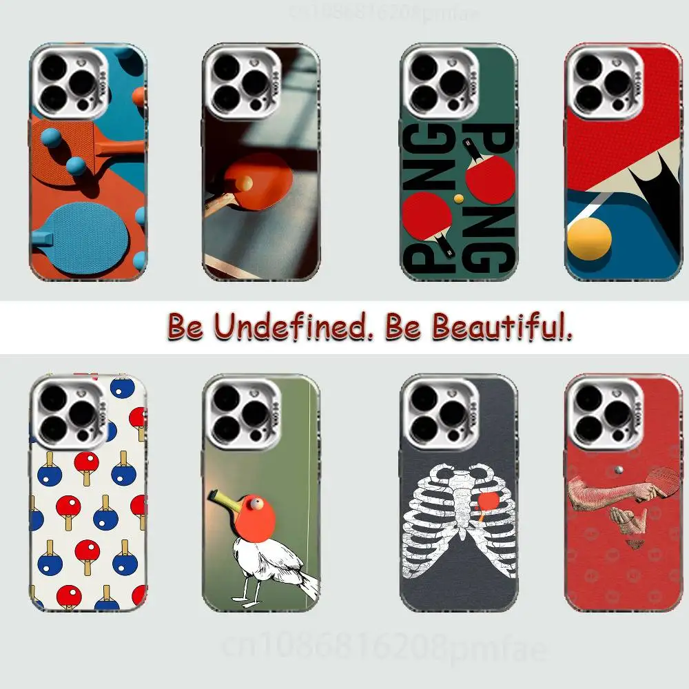 

Sport Ping Pong Case for iPhone17 16 15 14 13 12 11 Pro Max Plus Air 16E X XR XS Max Hard Shockproof Bumper Cover
