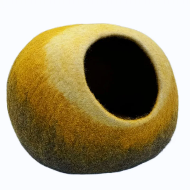 Wool felt cat litter Nepal handmade pet supplies gradual change color cat house cat toy pet litter