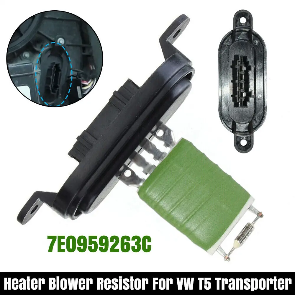 Heater Blower Fan Motor Resistor For vw T5 Transporter TOUAREG AMAROK 7E0959263C Automotive Blower Resistor Auto Spare Parts