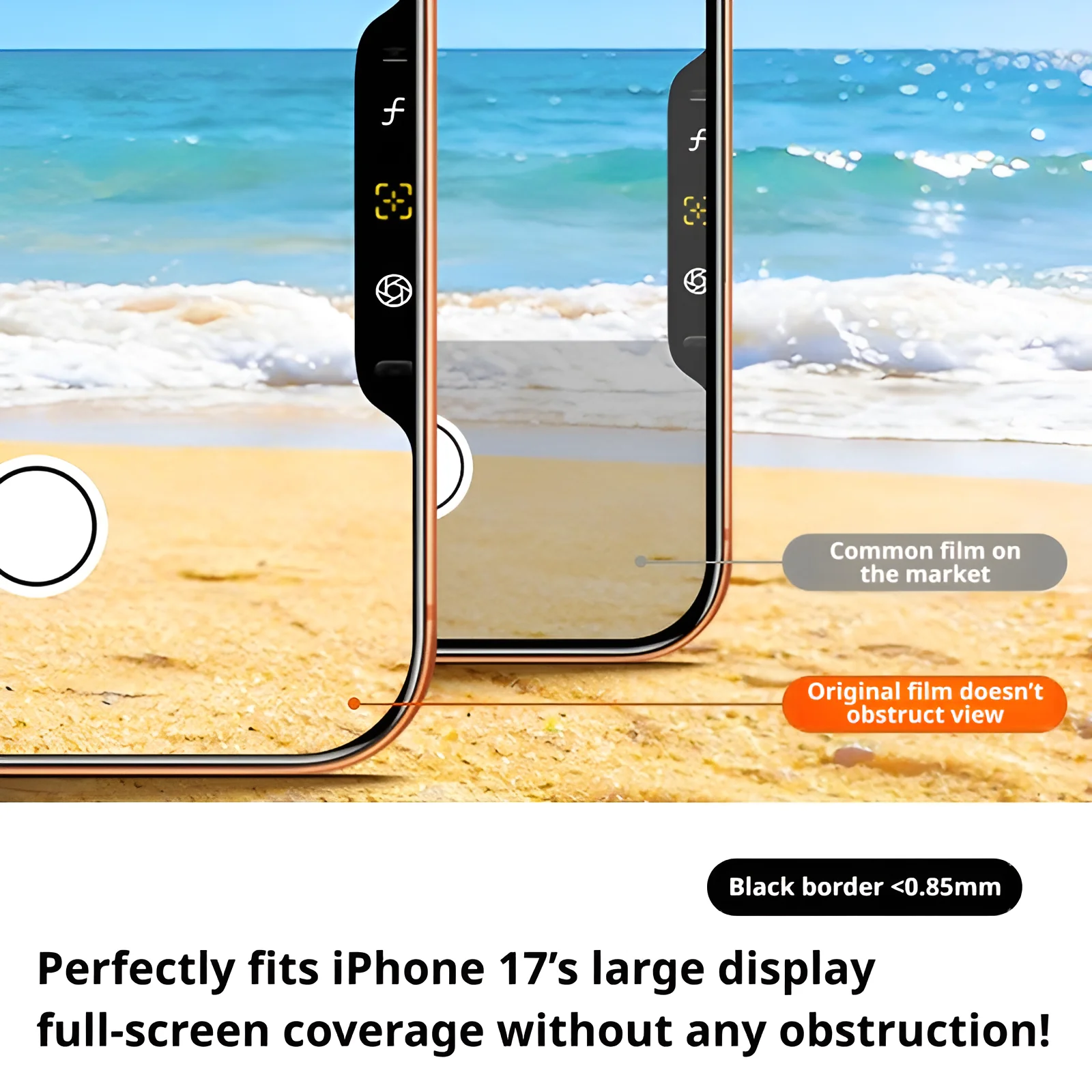 SAMZHE AR Film 3D, szkło hartowane do termicznego formowania, przeznaczone do iPhone 18 Pro Max i 17 Pro, antyrefleksyjne, grubość 0,23 mm, pełna ochrona ekranu. — zdjęcie produktu 4