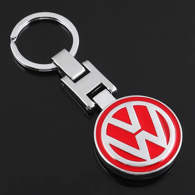 1Pcs Car Logo Keychain Metal Keyring Key Accessories For VW GTI Polo Golf Passat Tiguan Arteon Touareg Taigo Caddy Jetta Beetle