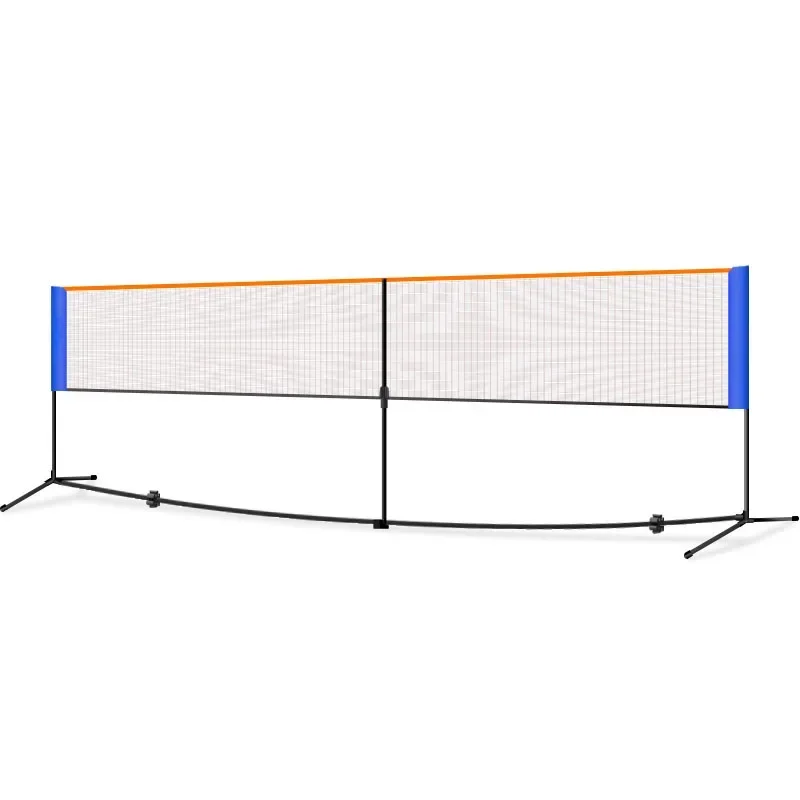 2026 5.1 m Portable Tennis Net,Stainless Steel Poles Badminton Net Set  Adjustable Height Nylon Net with Pickleball Soccer