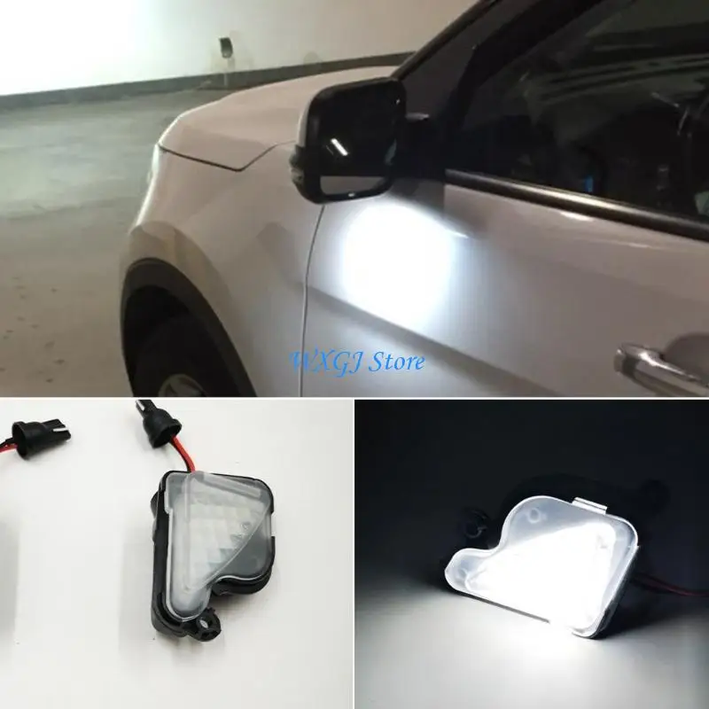 

37JE Secure Reverse Parking with Bright LED Side View Mirror Lights, Easy to Attach