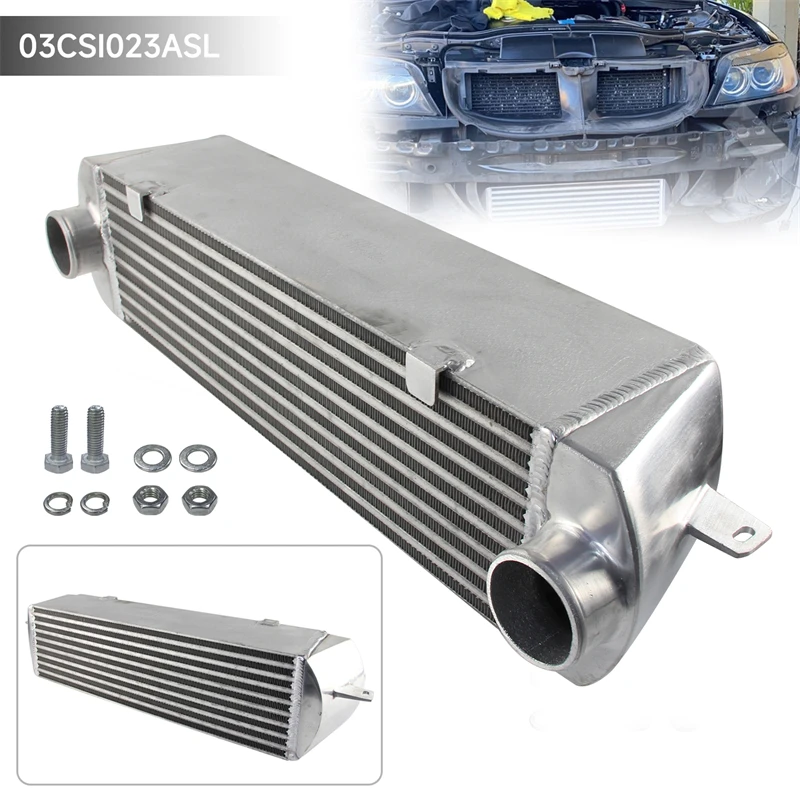 Twin Turbo Intercooler For Bmw 135 135i 335 335i E90 E92 E93 N54 Engine 3.0L 2006-2010 Silver/Black