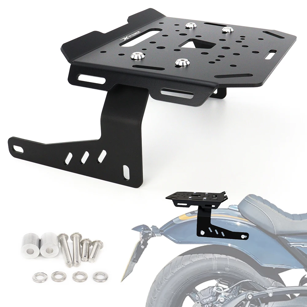 

Motorcycle Accessories Rear Luggage Bracket Storage Top Case Support Carrier Cargo Tail Bag Holder R12 2024 2025 2026 For BMW