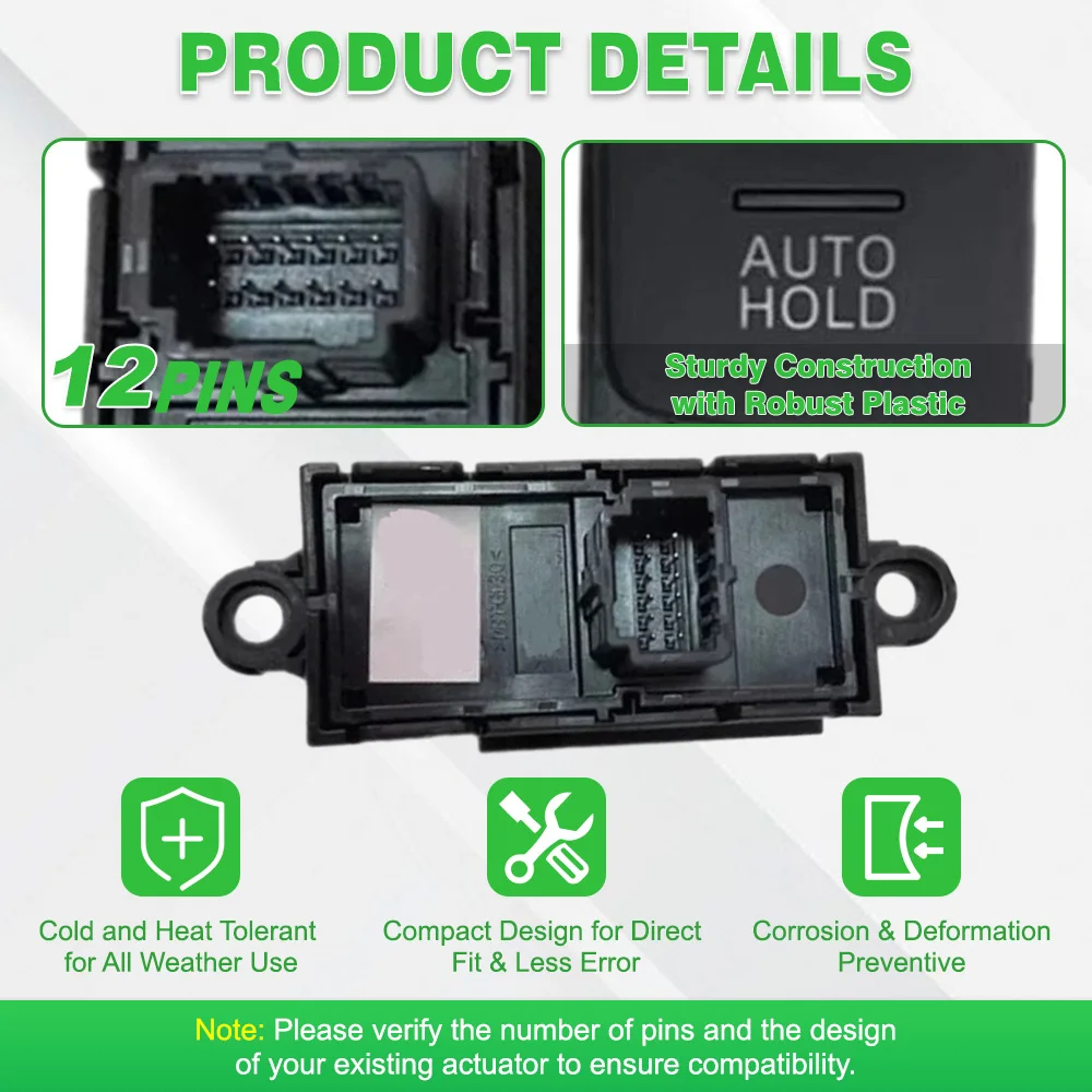 12 Pins Car Electronic Parking Brake Control Switch Hand Brake Buttons For Mazda Mazda CX-4 2016-2024 LHD GV9S-66-EP0 view 5