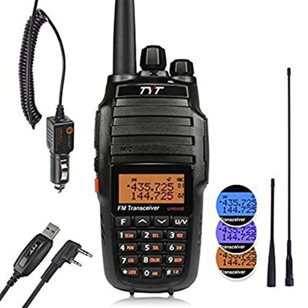 TYT uv 8000d uv-8000d Dual band display outdoor handheld Handfree VOX FM radio receiver walkie-talkie long range walkie talkie