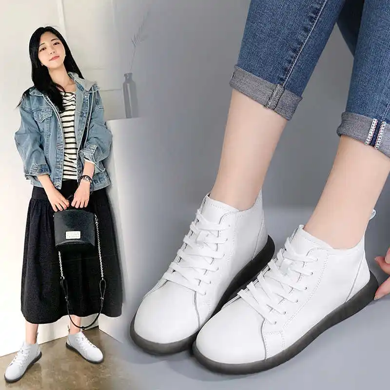 Hauteur augmentant Hip Hop dames chaussures baskets mocassins vulcanise chaussures blanc mocassin femme sport technologies nouveau