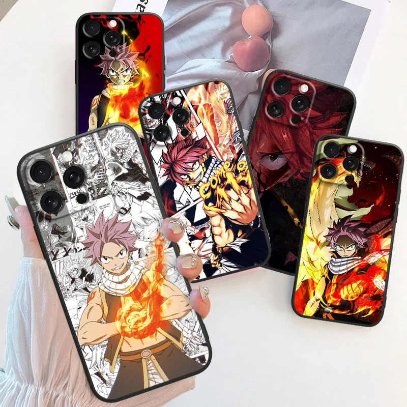 Anime F-Fairy T-Tail Juvenile For Apple iPhone 16 15 14 13 12 11 XS XR X Pro Max Plus Mini Black Back Phone Case