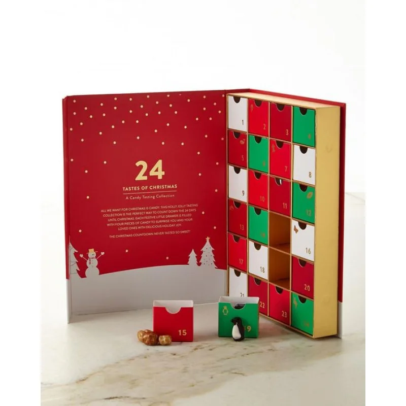 20 0piece.Custom.CHHC Eco Friendly Custom Product Mystery Surprise Paper Box Countdown Advent Calendar Boxes